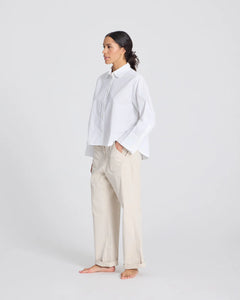 GAI & LISVA, FLORA POPLIN SHIRT WHITE
