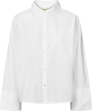 Indlæs billede til gallerivisning GAI &amp; LISVA, FLORA POPLIN SHIRT WHITE