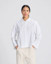 Indlæs billede til gallerivisning GAI &amp; LISVA, FLORA POPLIN SHIRT WHITE