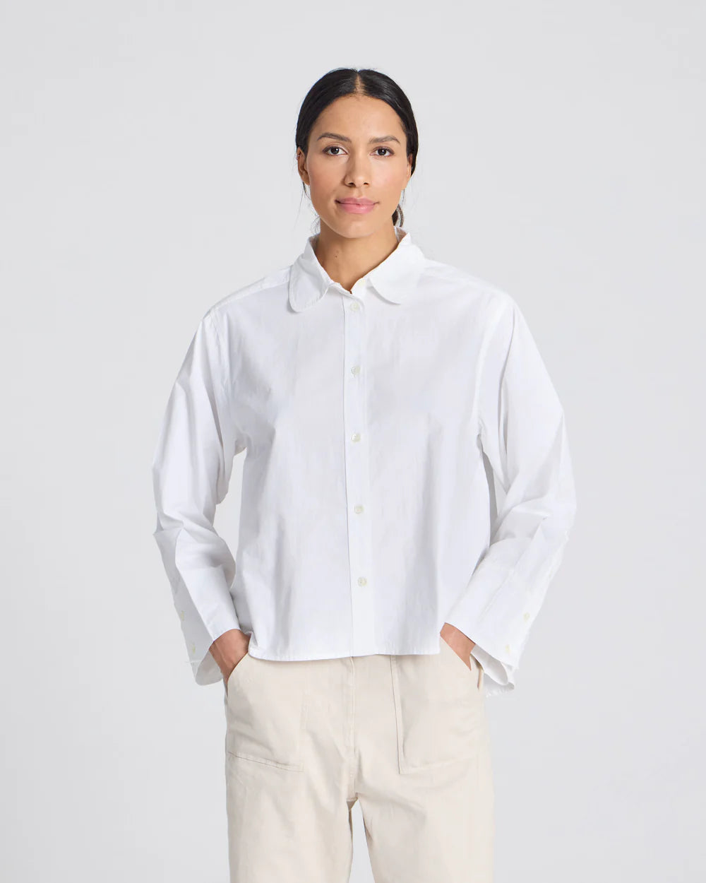 GAI & LISVA, FLORA POPLIN SHIRT WHITE