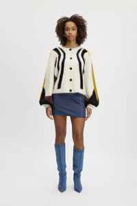 GESTUZ SAFI MULTI CARDIGAN GREY