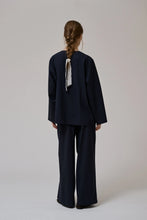 Indlæs billede til gallerivisning ANNE MI, HAZY LS BLAZER, DARK NAVY
