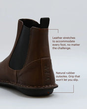 Indlæs billede til gallerivisning VIBAe, HELSINKI LEATHER, COCOA BROWN