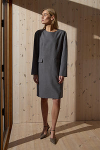 HEARTMADE, VETI HERRINGBONE DRESS