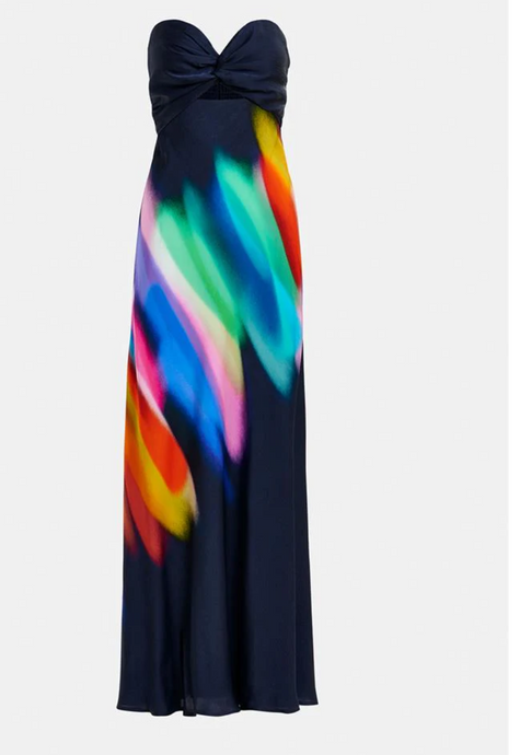 ESSENTIEL ANTWERP, HEBBLES STRAPLESS DRESS DARK BLUE
