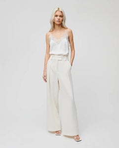 IVY OAK, PEONY ROSE PLEATED PANTS PEARL