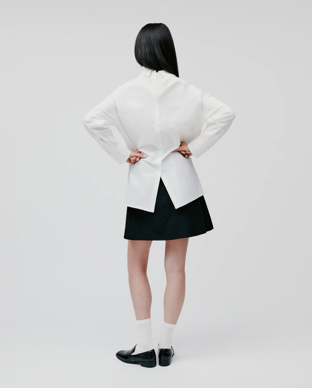 IVY OAK, EMORY DOUBLE SHIRT WHITE