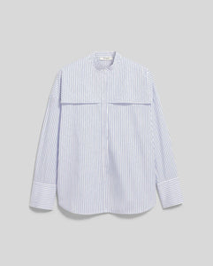 IVY OAK, EVE COTTON SHIRT BLUE STRIPE