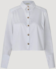 Indlæs billede til gallerivisning NOTES DU NORD IBI SHOULDER PAD SHIRT WHITE