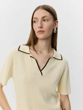 Indlæs billede til gallerivisning SOFIE SCHNOOR, JAMIE KNIT POLO OFF WHITE