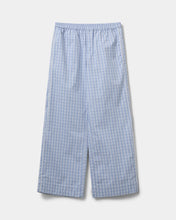 Indlæs billede til gallerivisning SOFIE SCHNOOR, JORDEN CHECK WIDE TROUSERS LIGHT BLUE