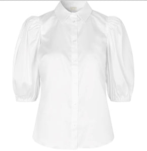 NOTES DU NORD. KIRA SHORT SLEEVE SHIRT - HVID