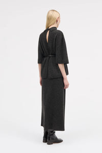 MARK TAN, KOLLY YAK KNIT DARK GREY