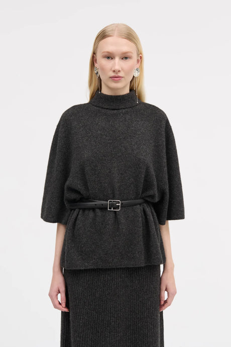MARK TAN, KOLLY YAK KNIT DARK GREY