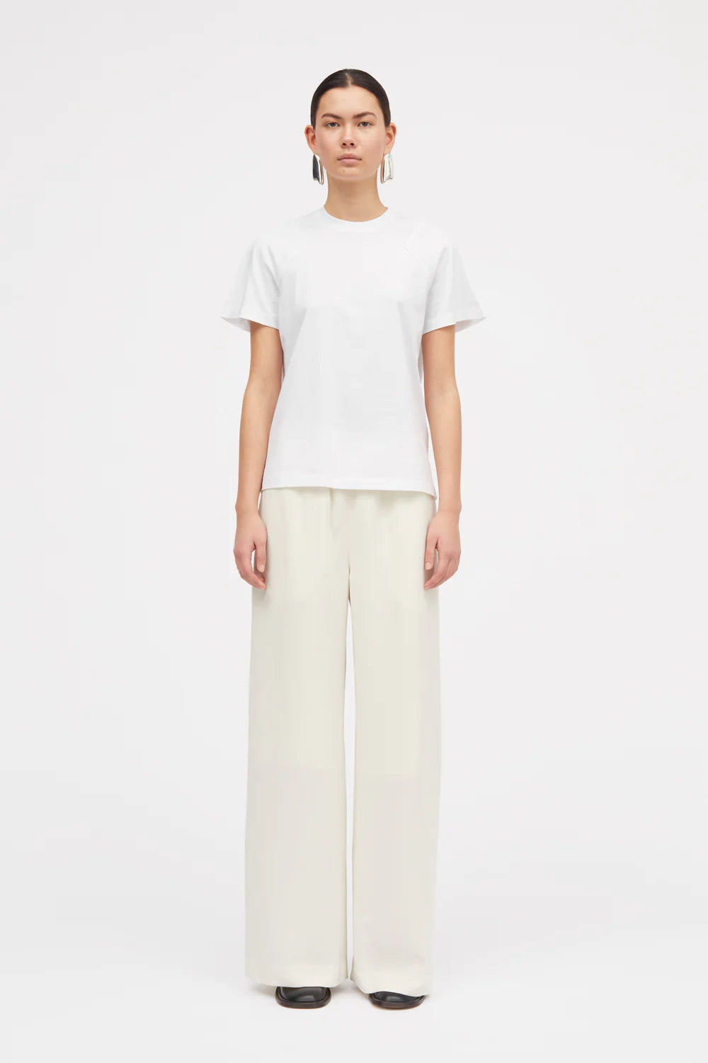 MARK TAN, PALMIRA CREPE PANT IVORY