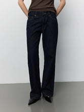 Indlæs billede til gallerivisning SOFIE SCHNOOR, MILANO STRAIGHT JEANS, DARK DENIM