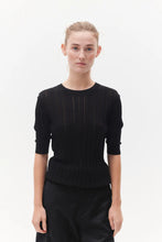 Indlæs billede til gallerivisning BETA, MAGGIE POINTELLE KNIT BLACK