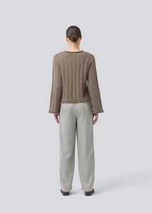 MODSTROM, KURTIS O-NECK KNIT CHOKOLATE CHIP