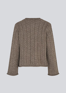 MODSTROM, KURTIS O-NECK KNIT CHOKOLATE CHIP