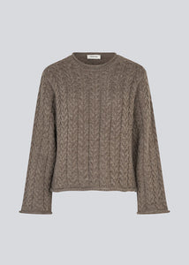 MODSTROM, KURTIS O-NECK KNIT CHOKOLATE CHIP