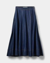 Indlæs billede til gallerivisning SOFIE SCHNOOR, NOOR DENIM MAXI SKIRT, DARK DENIM