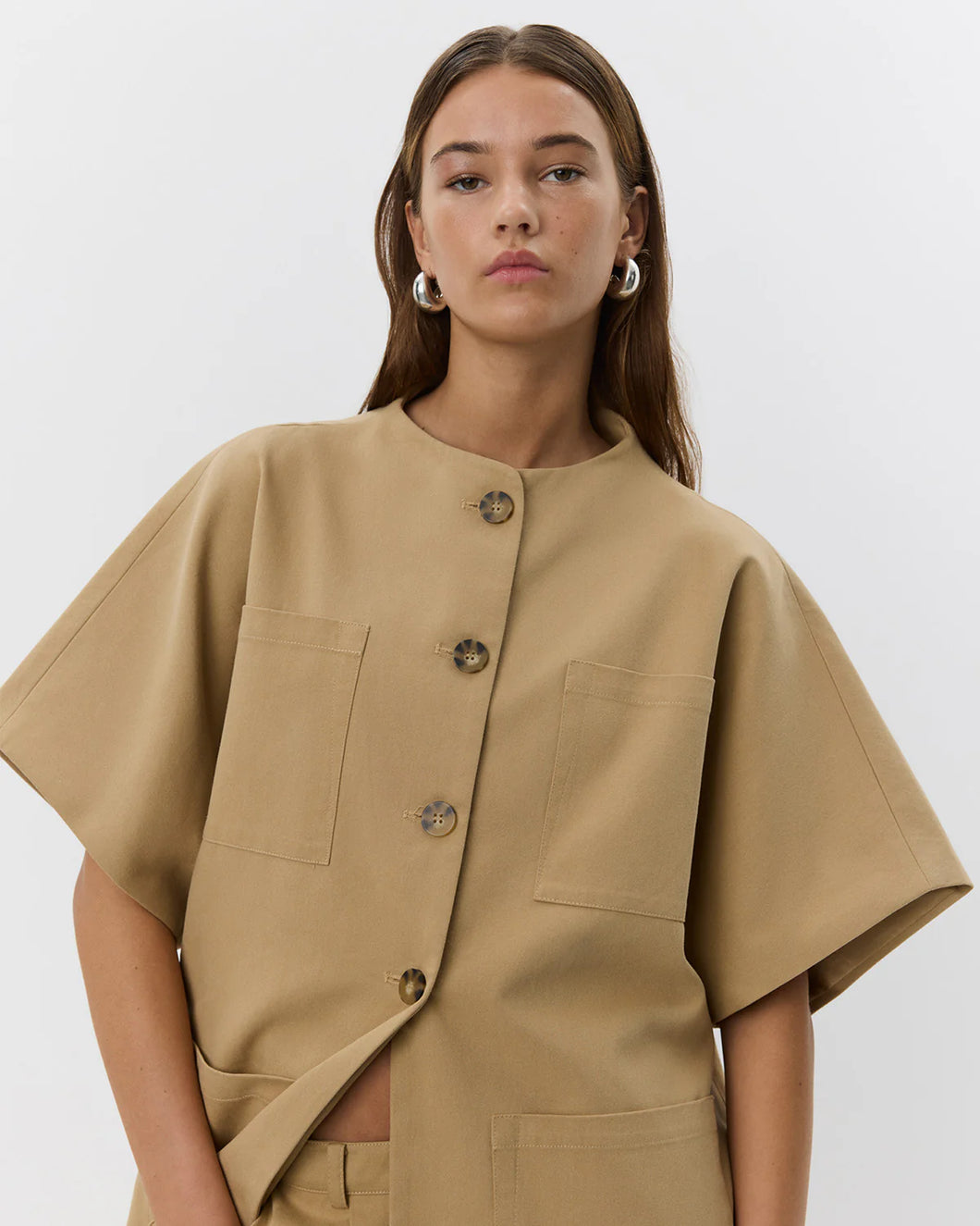 SOFIE SCHNOOR, PALOMASW JACKET - CAMEL