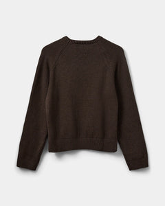 SOFIE SCHNOOR, PARISIENNESW SWEATER - DARK BROWN