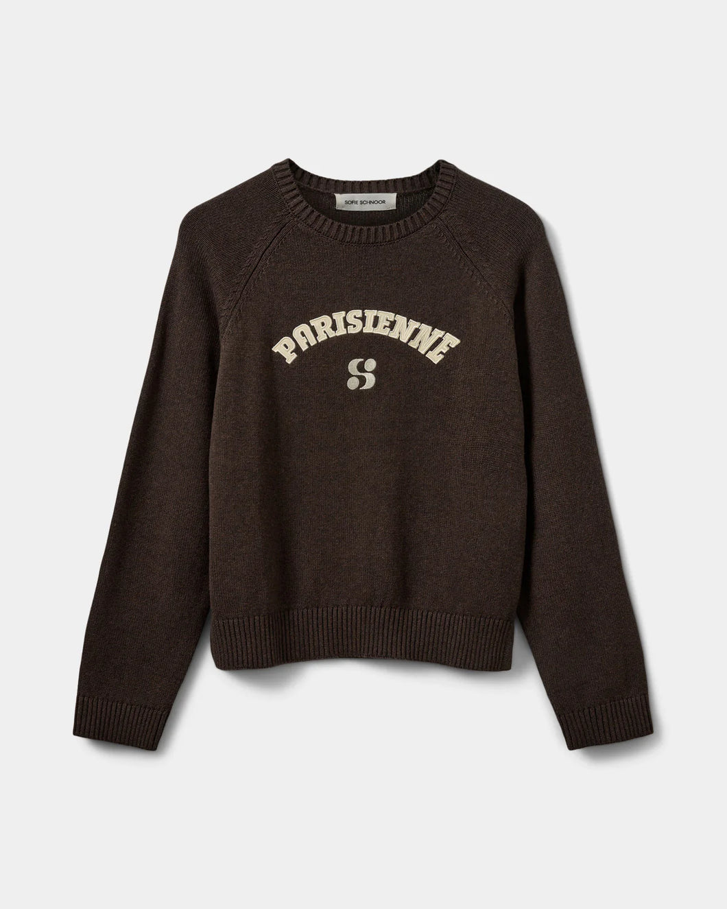 SOFIE SCHNOOR, PARISIENNESW SWEATER - DARK BROWN