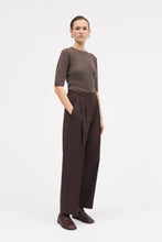 Indlæs billede til gallerivisning MARK TAN, PALOMA CHRISP PANTS DEEP BROWN