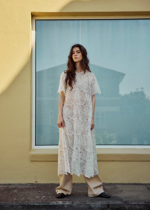 NORR, ROMA DRESS IVORY