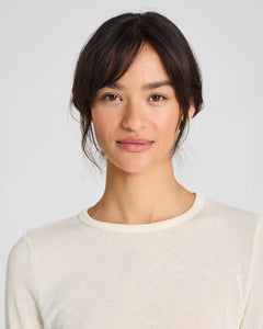 GAI & LISVA, THYRE L/S WOOL TOP OFF WHITE
