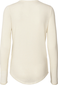 GAI & LISVA, THYRE L/S WOOL TOP OFF WHITE
