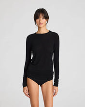 Indlæs billede til gallerivisning GAI &amp; LISVA, THYRE L/S WOOL TOP BLACK