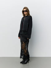 Indlæs billede til gallerivisning SOFIE SCHNOOR, VALETTE DENIM HUSSAR JACKET, WASHED BLACK