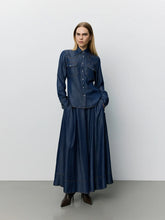 Indlæs billede til gallerivisning SOFIE SCHNOOR, WILDY DENIM SHIRT, DARK DENIM