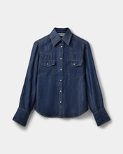 Indlæs billede til gallerivisning SOFIE SCHNOOR, WILDY DENIM SHIRT, DARK DENIM