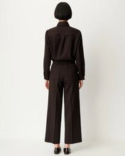 Indlæs billede til gallerivisning SESSÚN, ALBERWOOL PLEATED PANT, EBENE