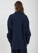 Indlæs billede til gallerivisning NORR, WILLOW SHIRT NAVY PINSTRIPE