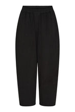 Indlæs billede til gallerivisning ANNE MI, FLORA BARREL PANTS, BLACK
