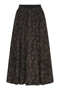 ANNE MI, CHLOE MIDI SKIRT NAVY