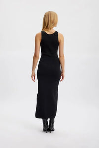 GESTUZ, BRIELLEGZ DRESS - SORT/FUDGE