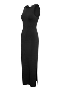 GESTUZ, BRIELLEGZ DRESS - SORT/FUDGE