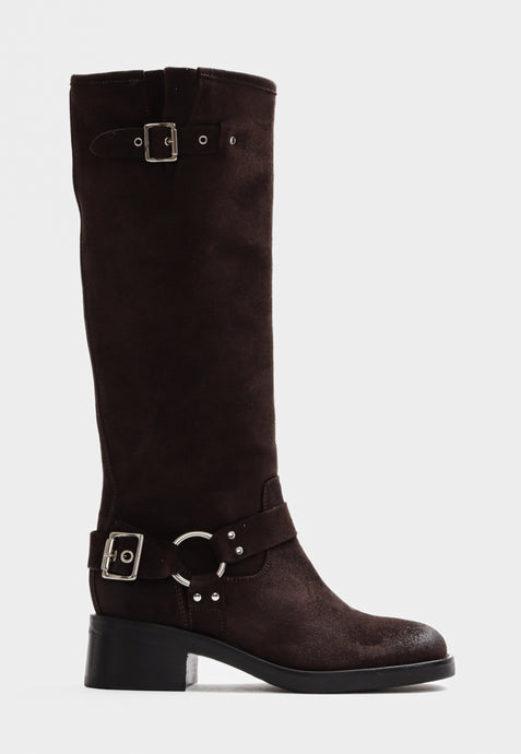 BUKELA, ELLIE BOOT SUEDE MOCCA