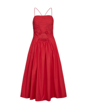 Indlæs billede til gallerivisning COPENHAGEN MUSE, POPLIN DRESS RED