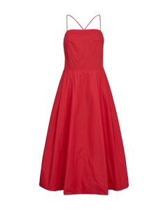 COPENHAGEN MUSE, POPLIN DRESS RED