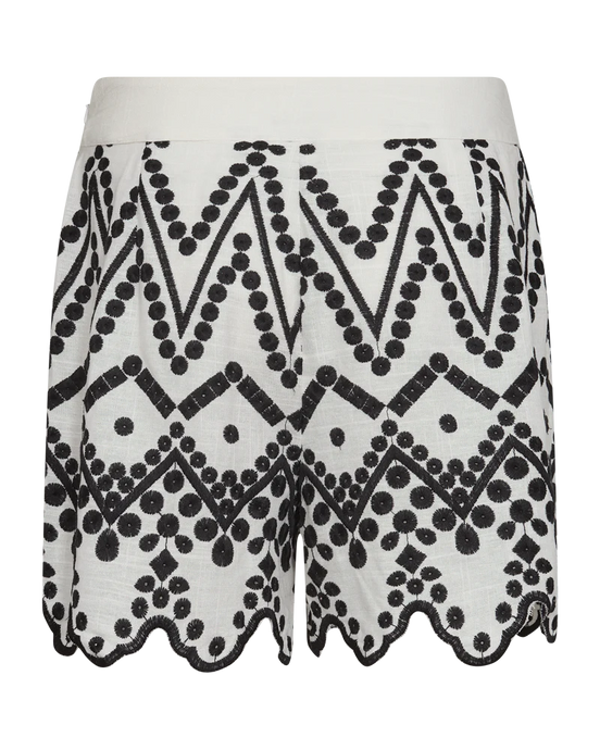 COPENHAGEN MUSE, EMBRODIDERY SHORTS WHITE