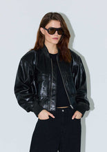 Indlæs billede til gallerivisning RAIINE, TALIA LEATHER JACKET, BLACK GLAZE